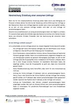 R1 - Handreichung: Erstellung einer anonymen Umfrage - FORTH-BW