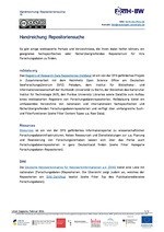H2 - Handreichung: Repositoriensuche - FORTH-BW
