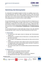 H7 - Handreichung: Gute Datenorganisation - FORTH-BW