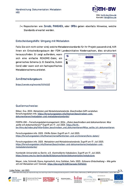Datei:H10 Handreichung Dokumentation-Metadaten FORTH-BW-07-2025.pdf