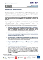 H4 - Handreichung: Repositorienwahl - FORTH-BW