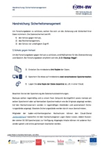 H8 - Handreichung: Sicherheitsmanagement - FORTH-BW