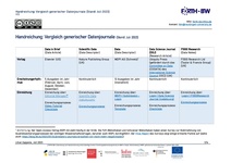 H13 - Handreichung: Vergleich generischer Datenjournale - FORTH-BW